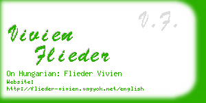 vivien flieder business card